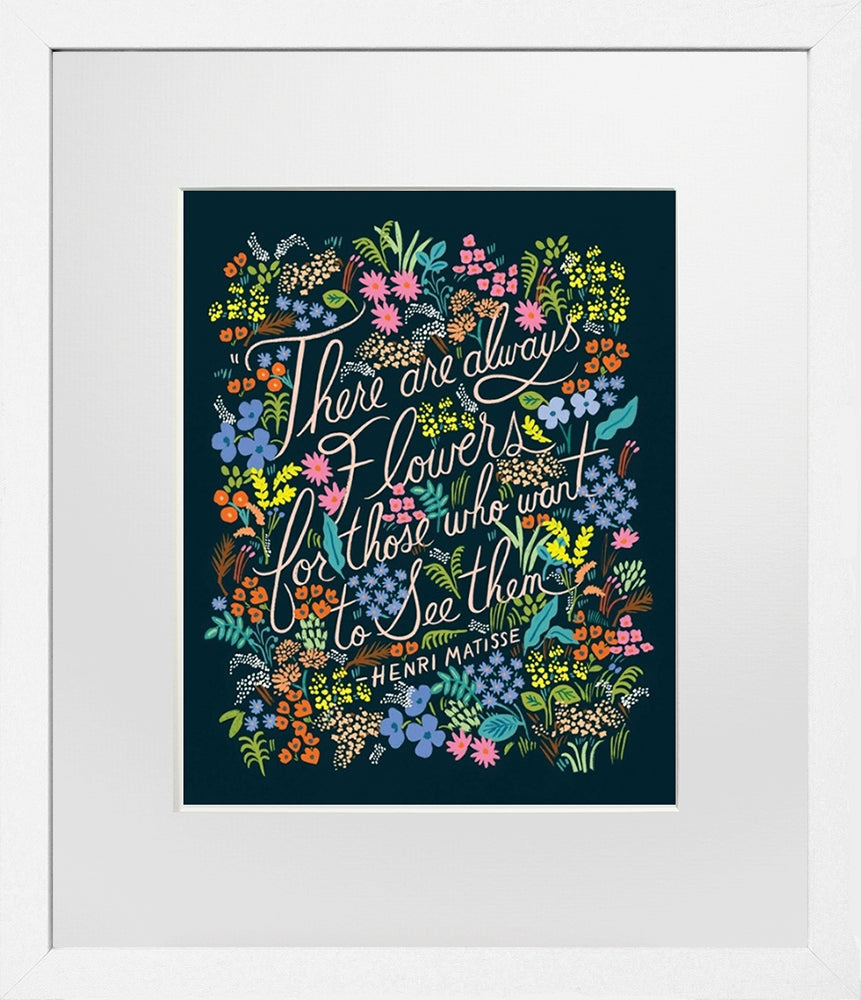 Matisse Quote White Frame