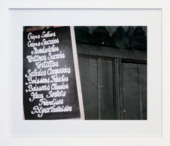 Paris In Black - Menu Board I Frame White