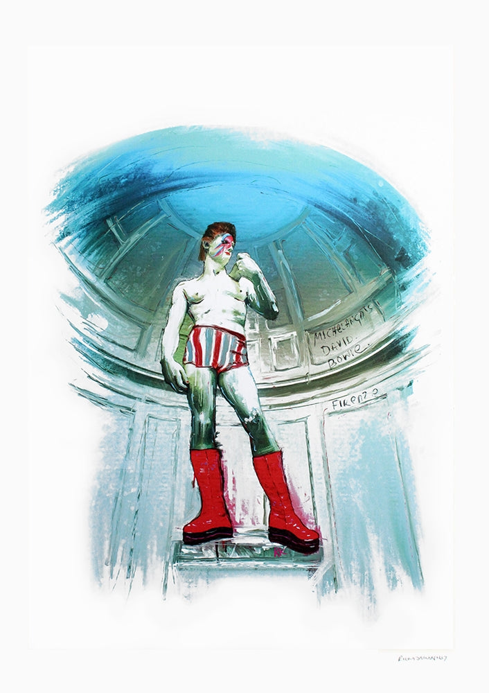 Michaelangelo's David Bowie - Unframed