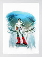 Michaelangelo's David Bowie - Flat White Frame