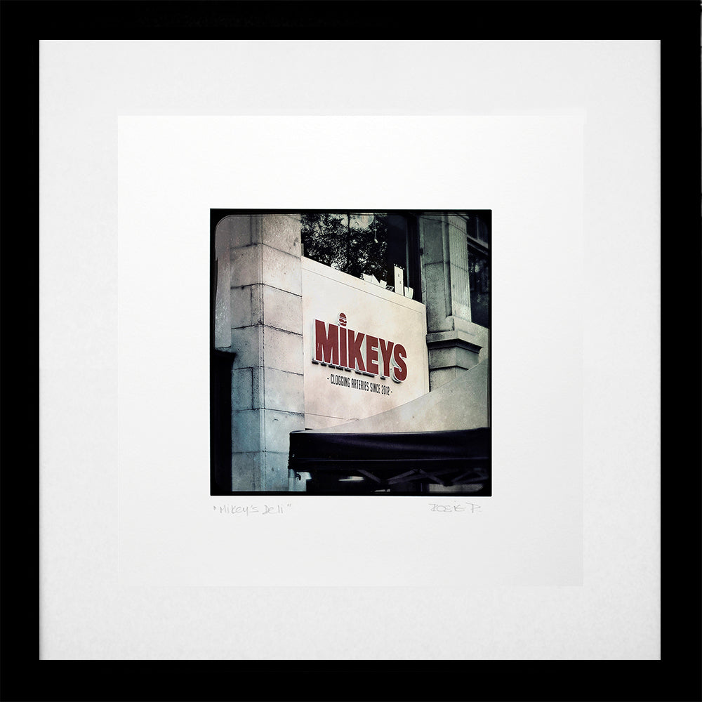 Belfast - Mikey's Deli Black Frame (With Mount)