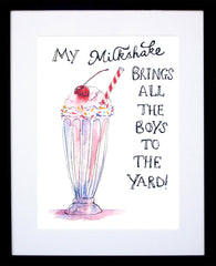 Drinks - My Milkshake Frame Black