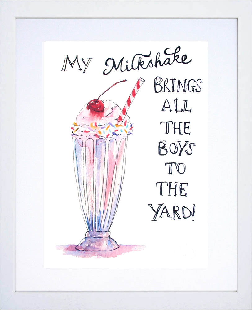 Drinks - My Milkshake White Frame