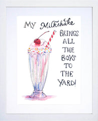 Drinks - My Milkshake White Frame