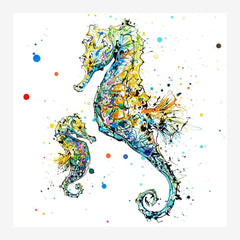 Print Open Edition Animals - Mini Me-30 x 30-White Box Frame (No Mount)