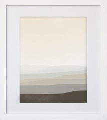 Misty Morning I White Frame