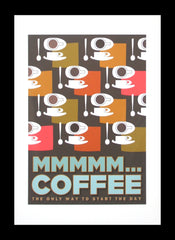 Mmm...Coffee Framed