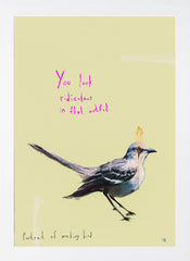 Portrait Of A Mocking Bird