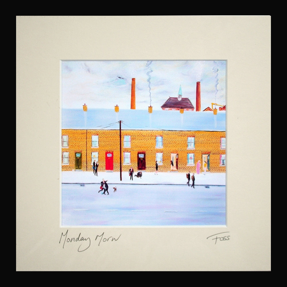 Monday Morn Framed 15 x 15