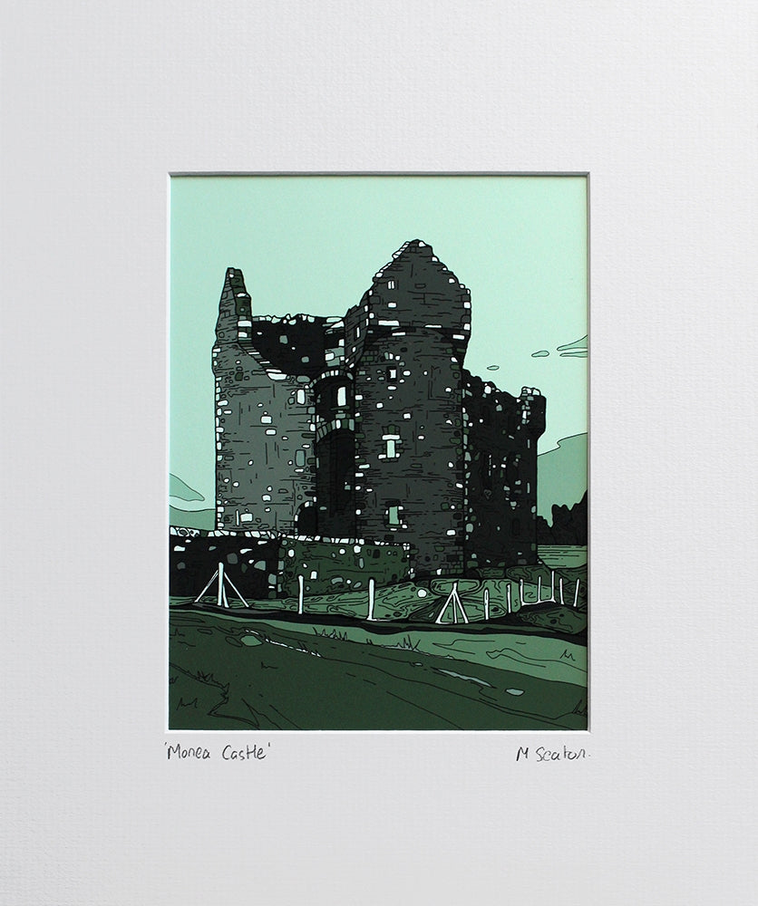 Monea Castle Unframed