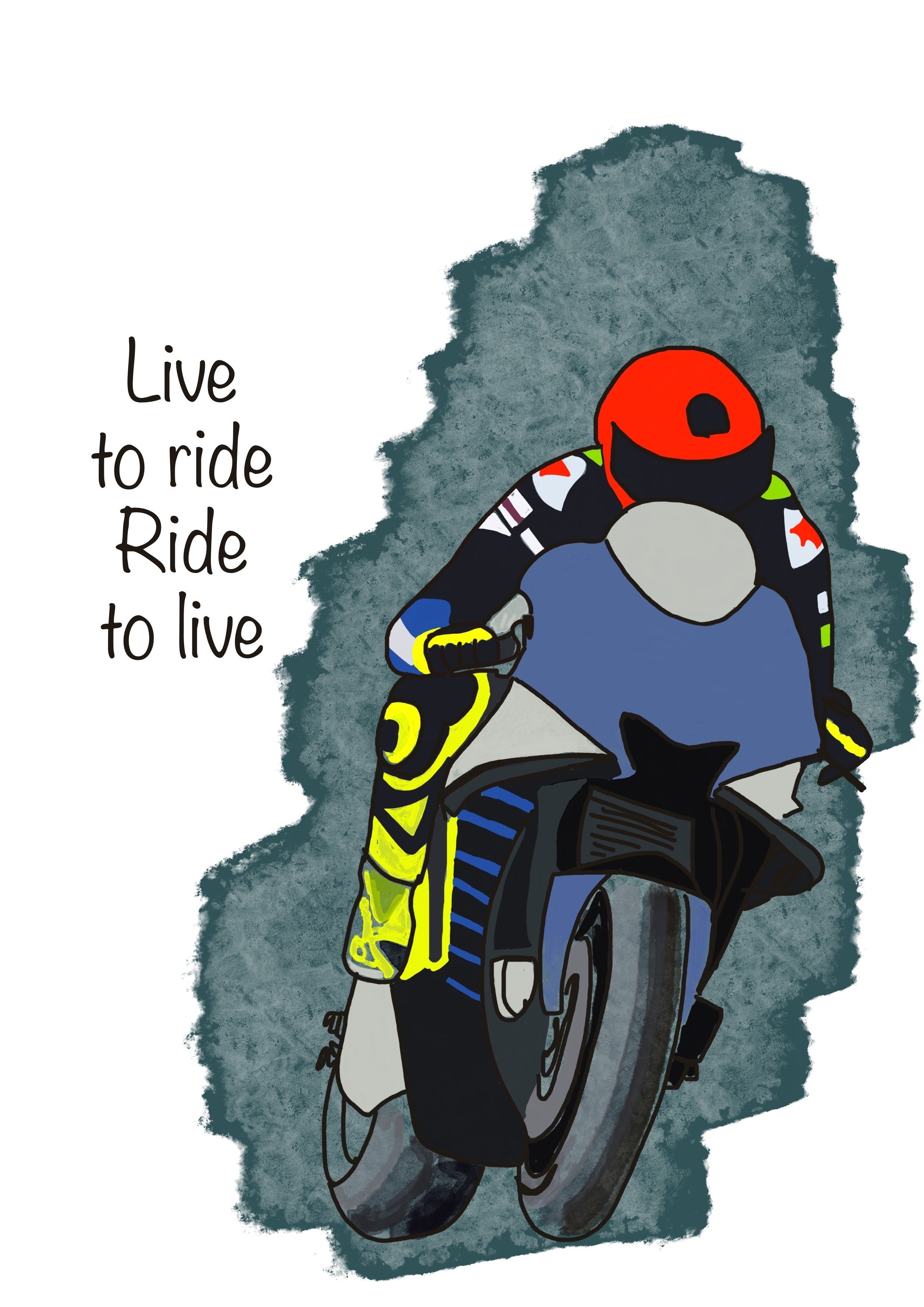 Motorcyclist Unframed