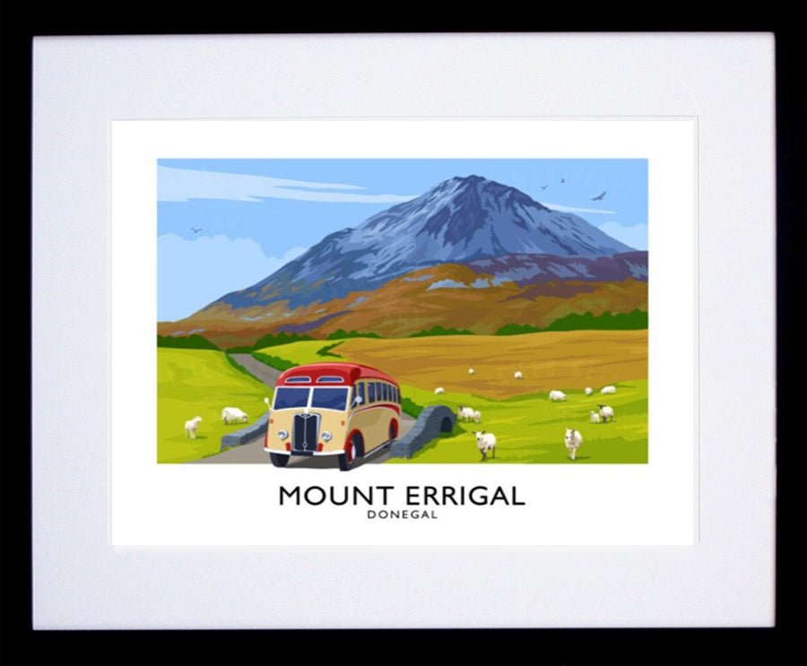 Co Donegal - Mount Errigal-40 x 30-Black Box Frame (With Mount)