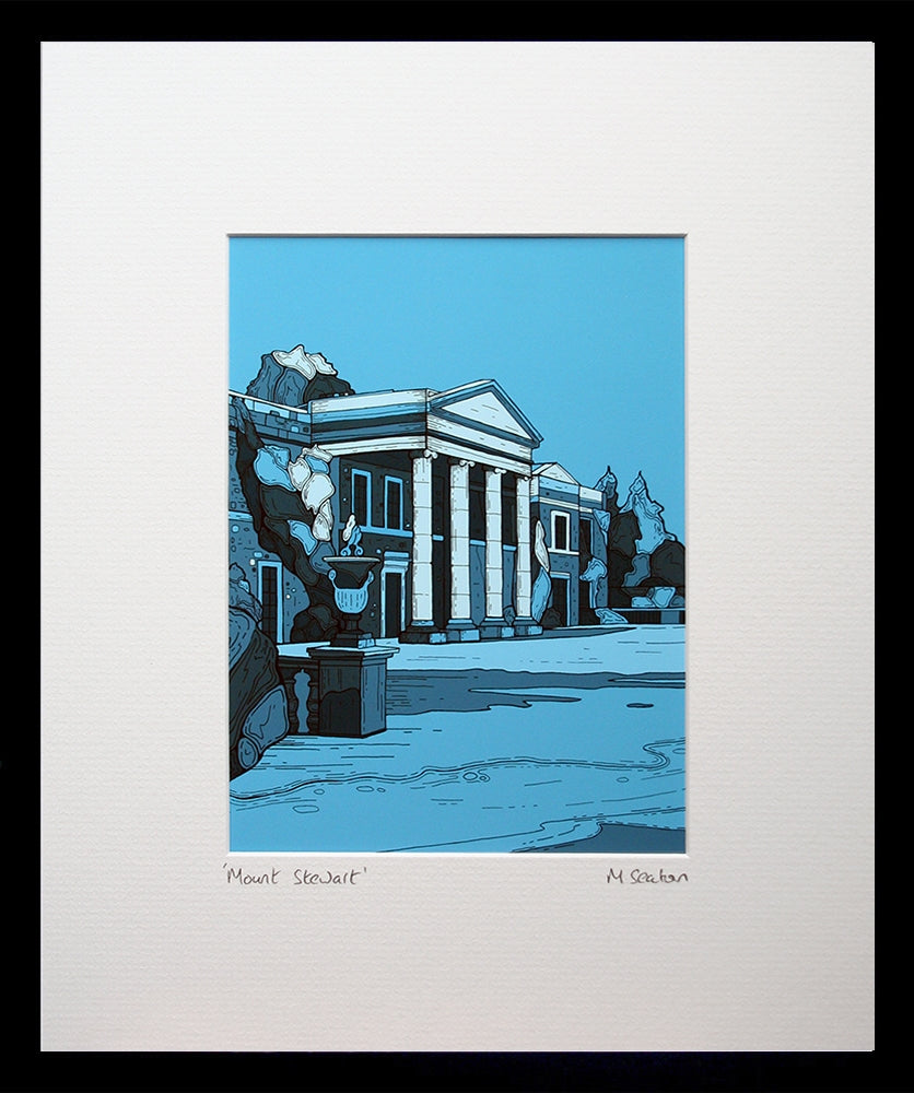 Mount Stewart-16 x 11.5-Small Flat Black Frame