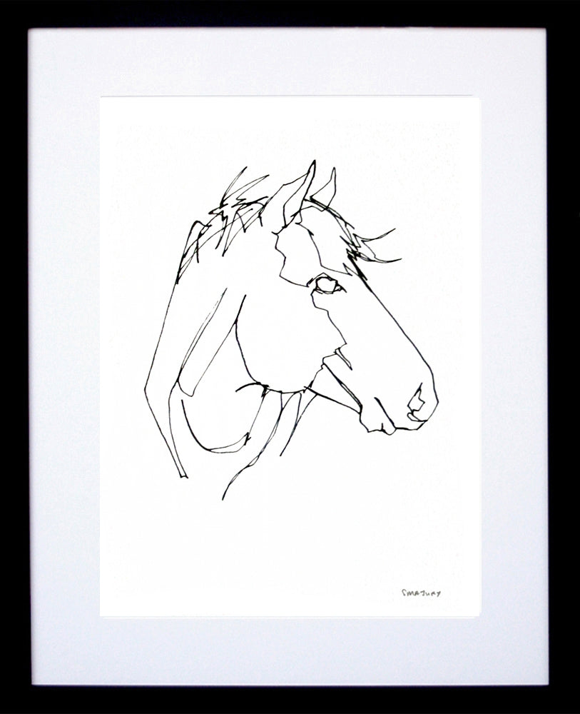 Animals Horse - Mountain Horse Black Frame