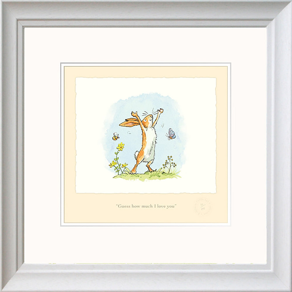 Print - Guess How Much I Love You AJ9354 White Frame