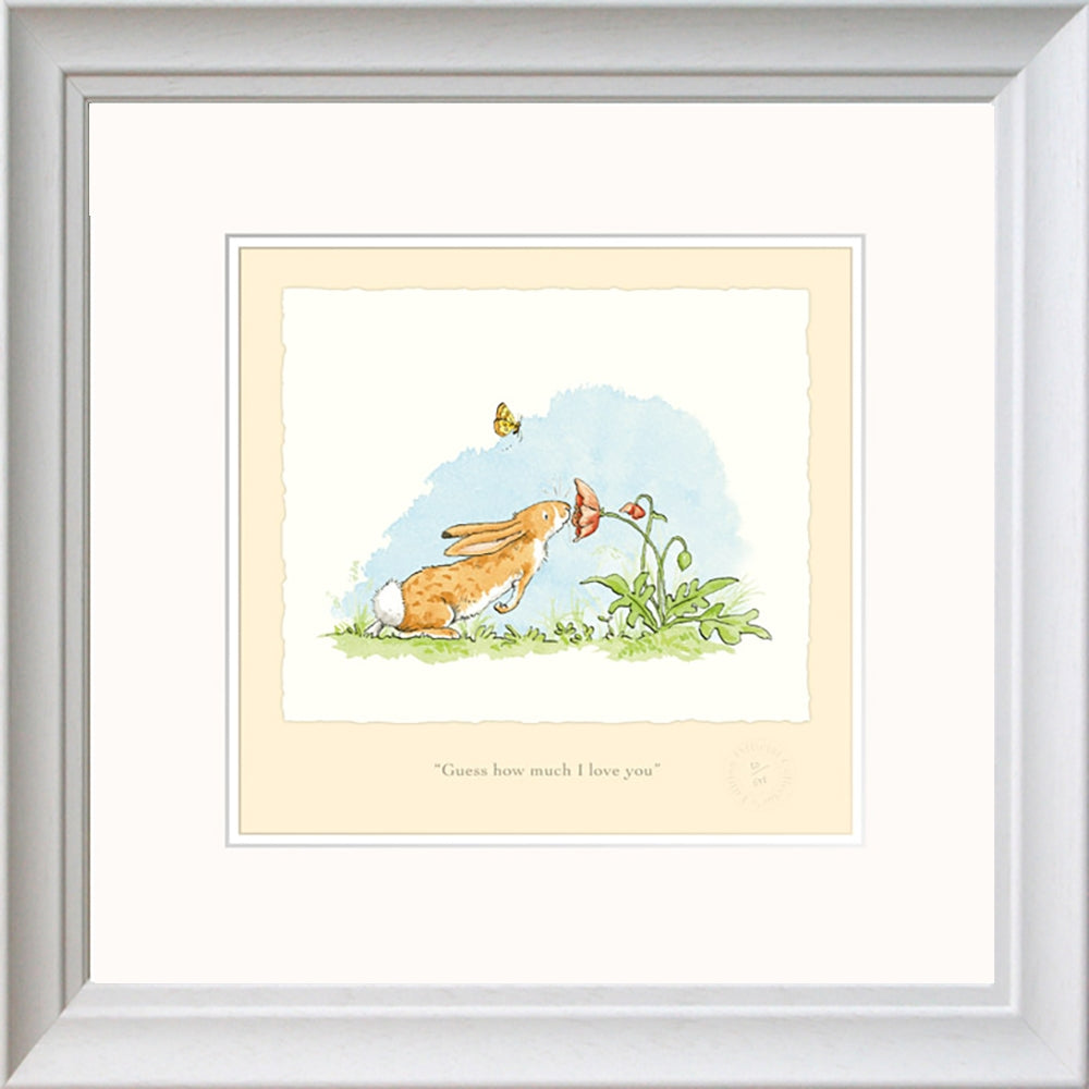 Print - Guess How Much I Love You AJ9356 White Frame
