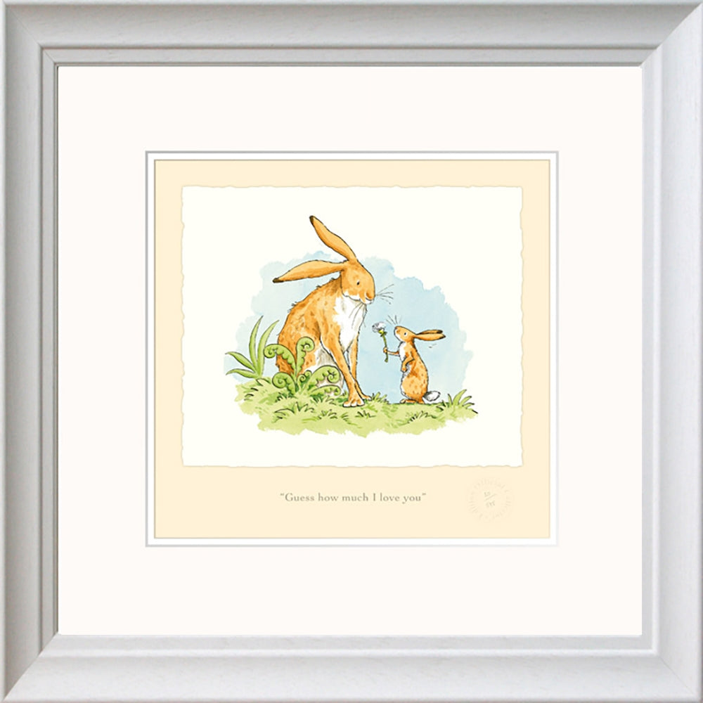 Print - Guess How Much I Love You AJ9353 White Frame