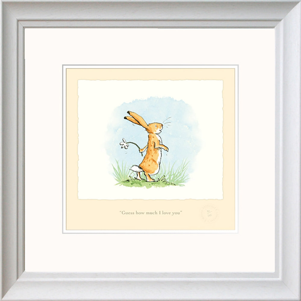 Print - Guess How Much I Love You AJ9352 White Frame