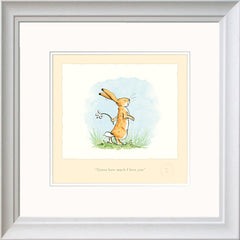 Print - Guess How Much I Love You AJ9352 White Frame