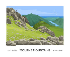 Co Down - Mournes Slieve Bernagh Unframed 70x50