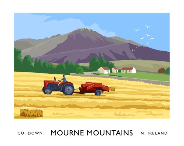 Co Down - Mournes Hay Unframed 70x50