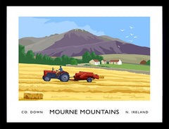 Co Down - Mournes Hay Frame Black 40x30 No Mount