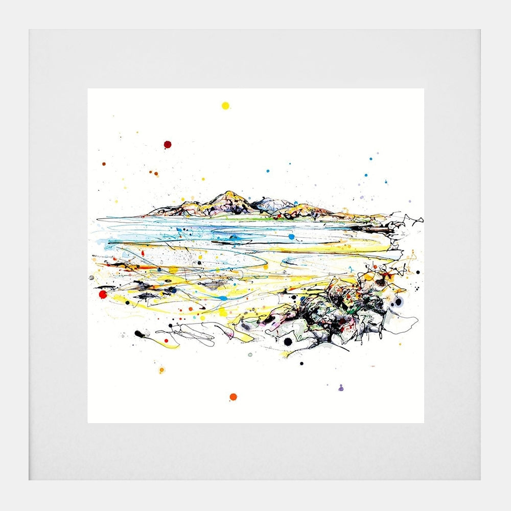 Print Open Edition Landscapes - The Mournes-30 x 30-White Box Frame (With Mount)