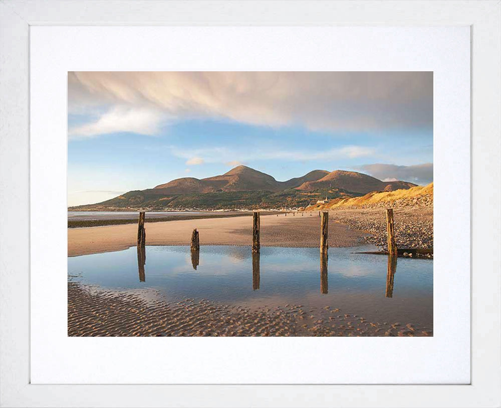 Co Down - Mournes From Newcastle Frame White