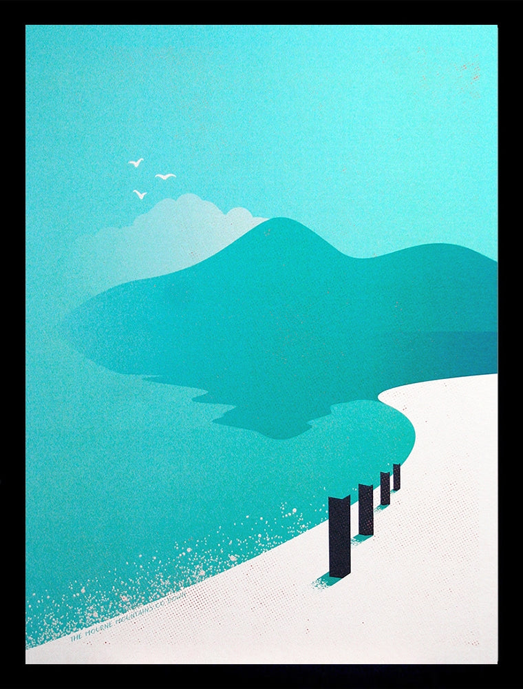 Mourne Mountains From Murlough Beach Black Frame (No Mount)