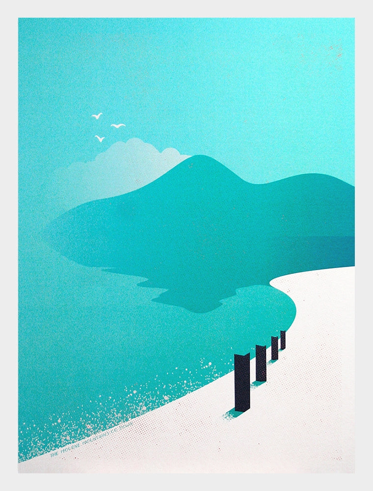 Mourne Mountains From Murlough Beach White Frame (No Mount)