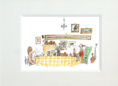 Signed Quentin Blake - Mrs Armitage Read The Letter To Breakspear Unframed