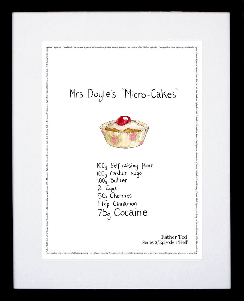 Father Ted - Series 2 Episode 1 - Microcake Black Frame