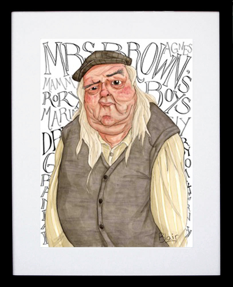 Mrs Brown's Boys Grandad Black Frame