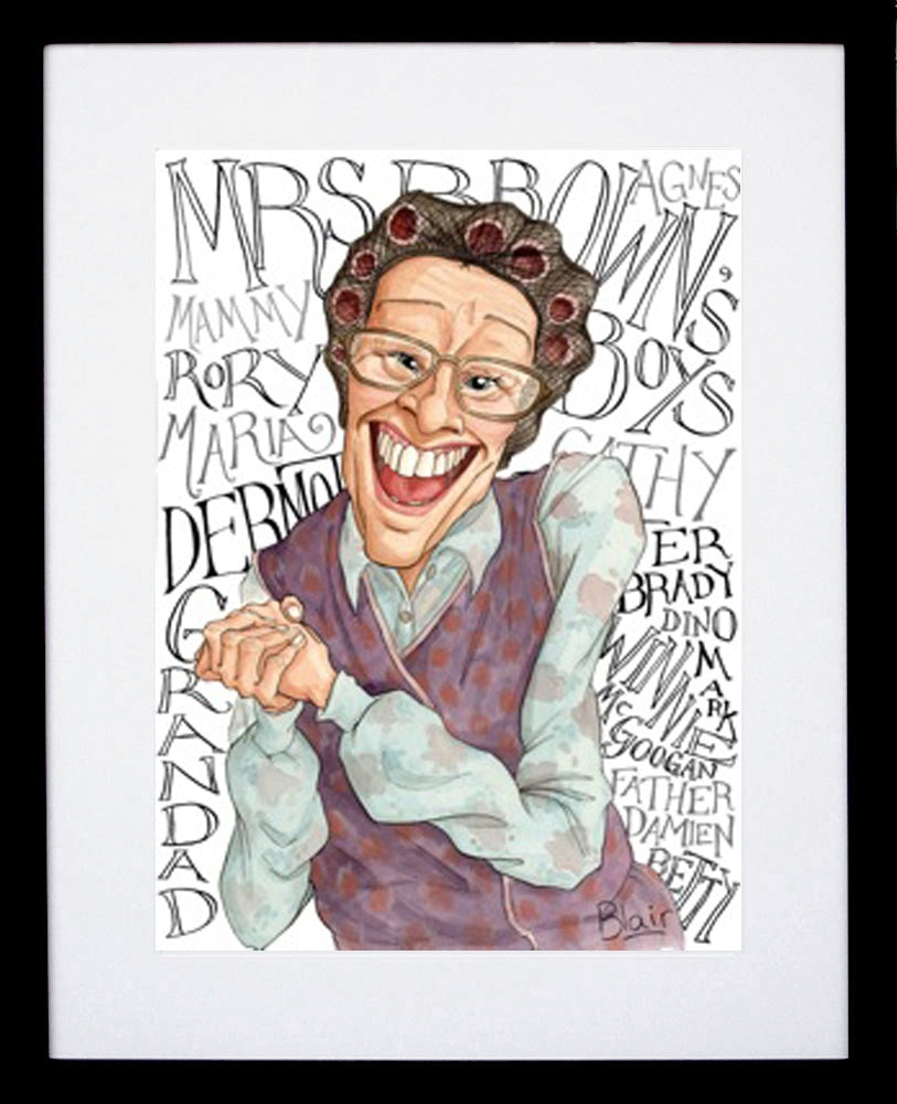 Mrs Brown's Boys Winnie Black Frame