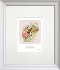Peter Rabbit - Mrs Rabbit's Voice was Heard - Framed