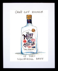 Drinks Gin - Muff Black Frame