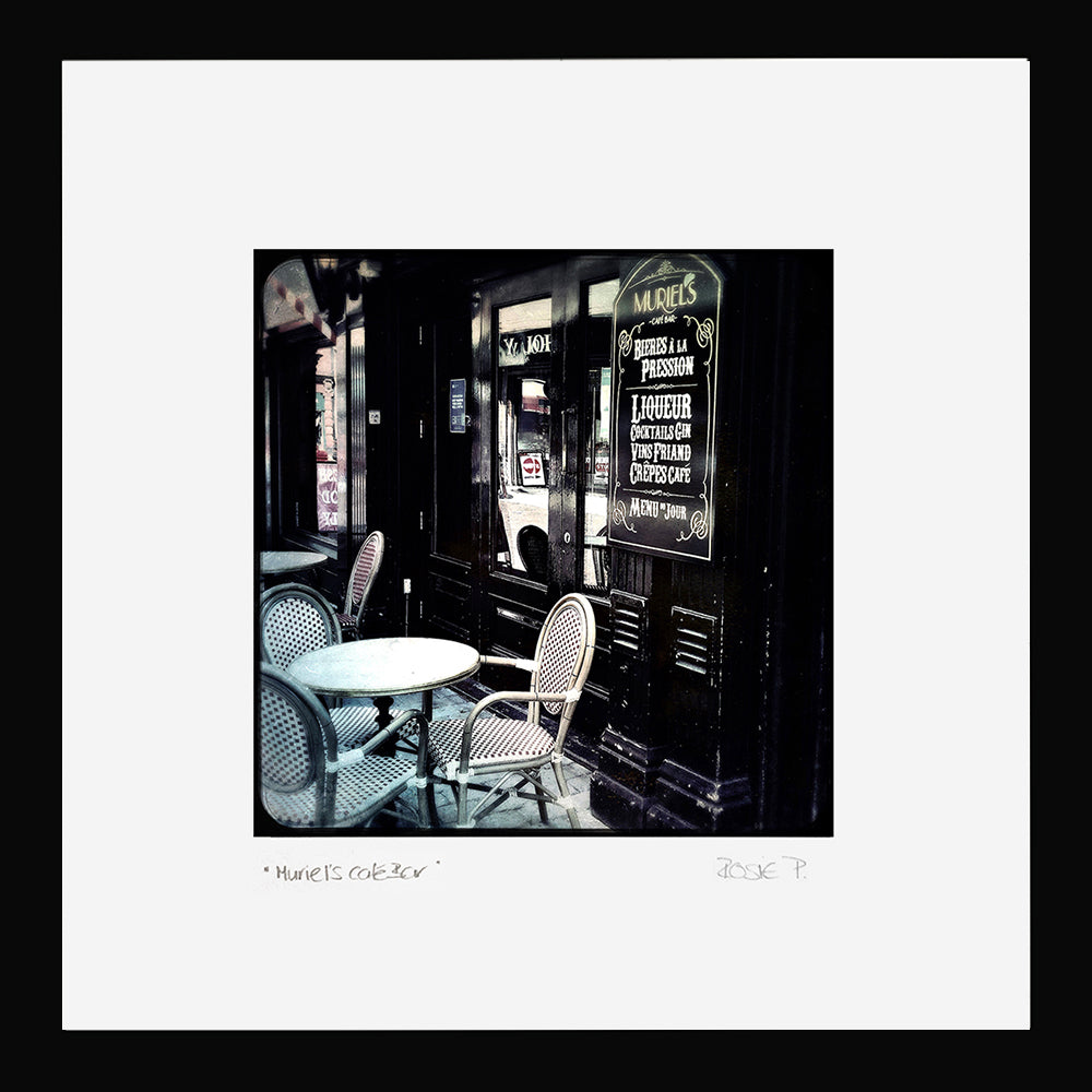 Belfast - Muriel's Cafe Bar Black Frame (No Mount)