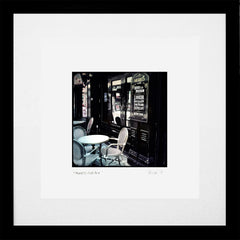 Belfast - Muriel's Cafe Bar Black Frame (With Mount)