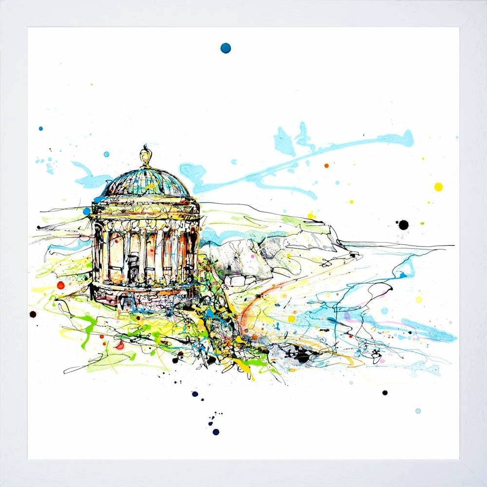 Print Open Edition Landscapes - Mussenden Temple-30 x 30-White Box Frame (No Mount)