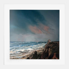 Print - Mussenden Evening - White Box Frame