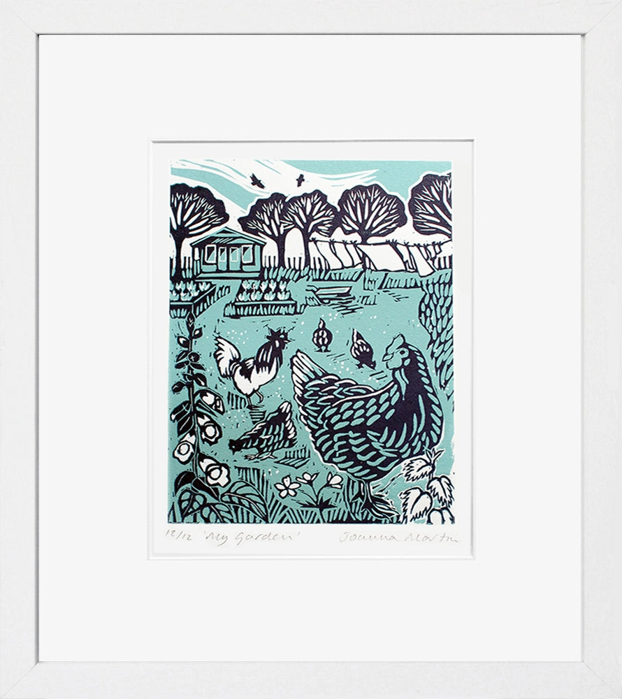 Lino Print - My Garden