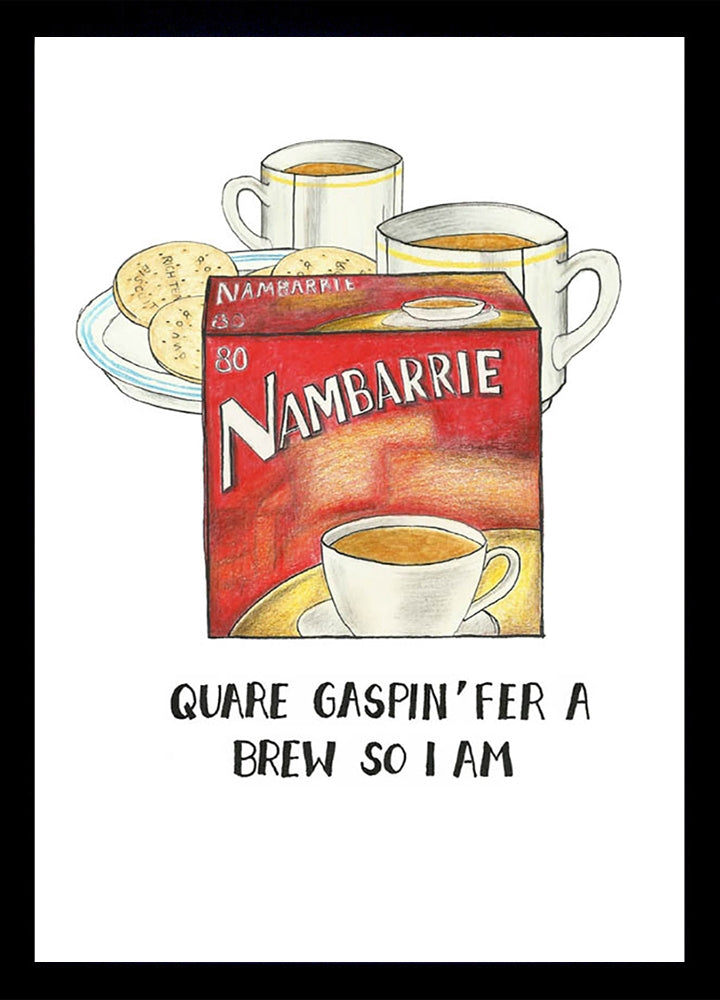 Drinks - Nambarrie Tea-A2 -Black Box Frame
