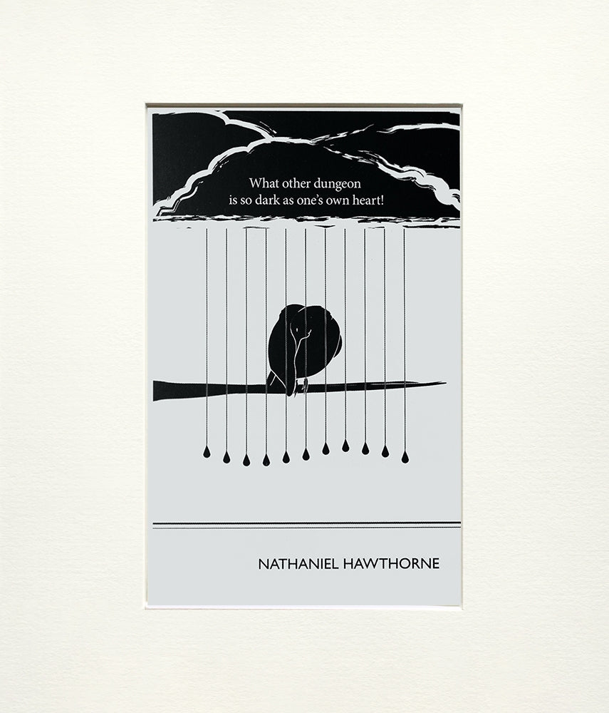 Postcard - Nathaniel Hawthorne - Unframed