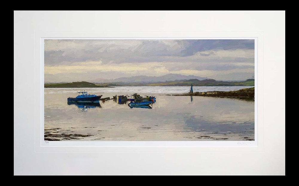 Co Down - Near Portaferry Flat Black Frame