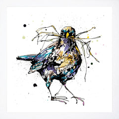 Print Open Edition Floral - Nesting-30 x 30-White Box Frame (No Mount)