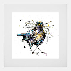 Print Open Edition Floral - Nesting-30 x 30-White Box Frame (With Mount)