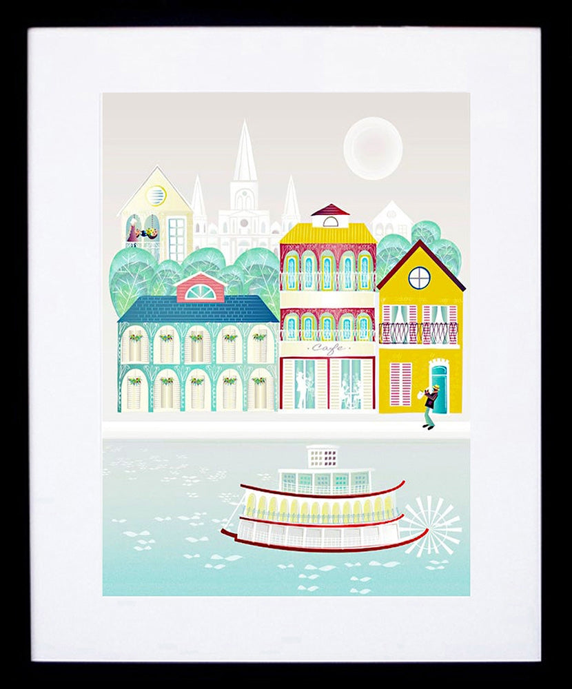 New Orleans Frame Black 18 x 25