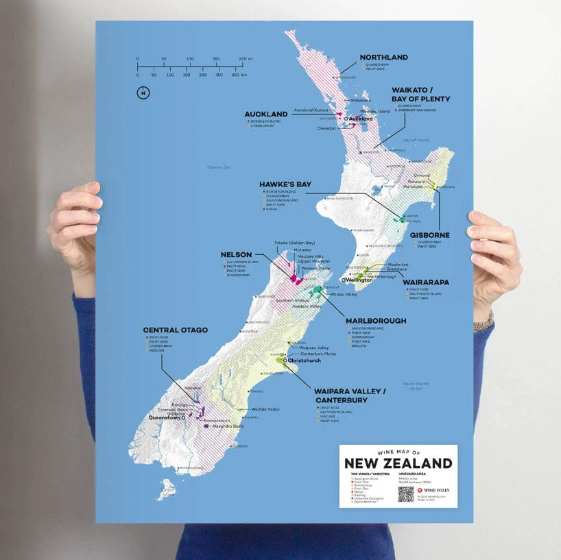 New Zealand Wine Map