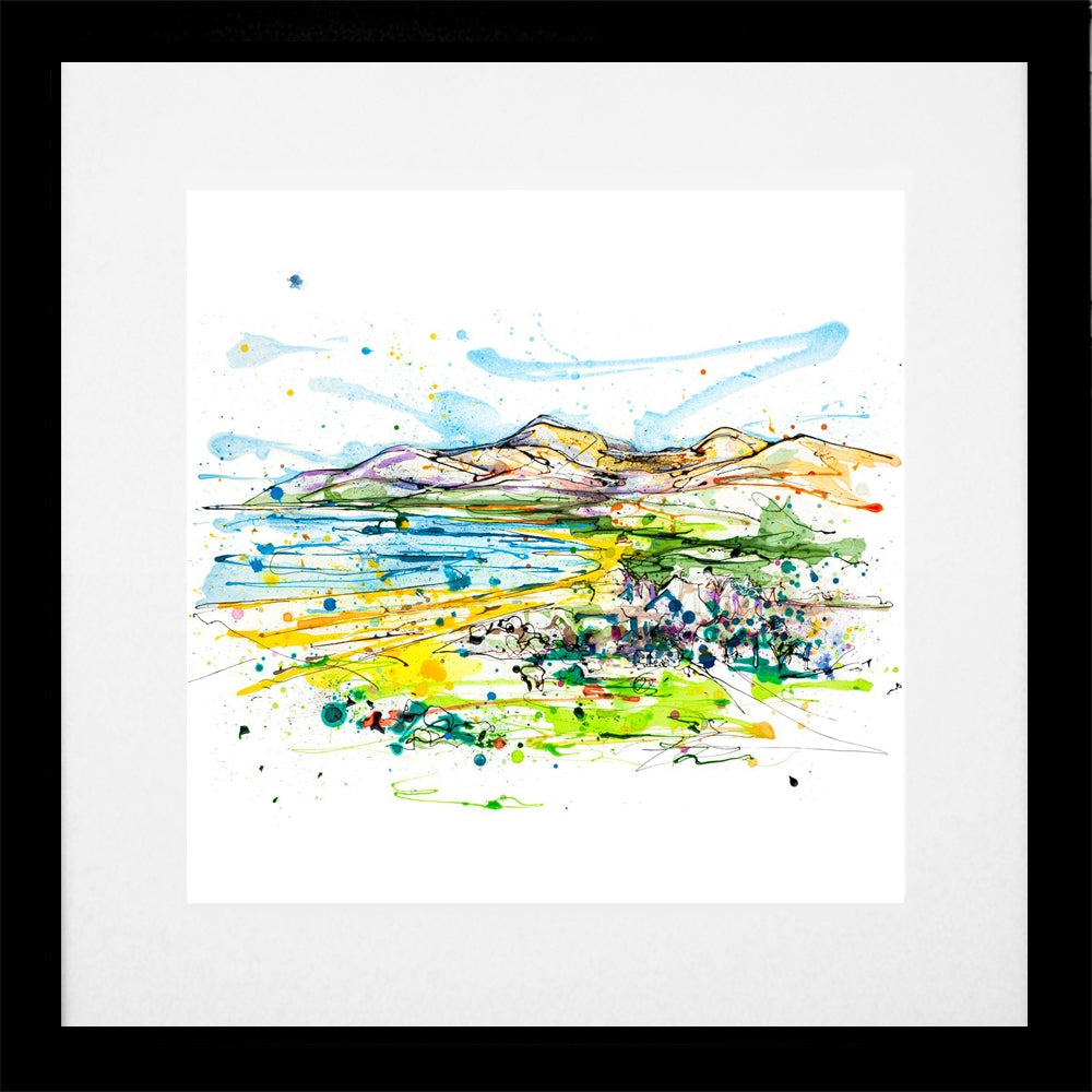 Print Open Edition Landscapes - Newcastle Co. Down-30 x 30-Black Box Frame (With Mount)