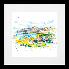 Print Open Edition Landscapes - Newcastle Co. Down-30 x 30-Black Box Frame (With Mount)